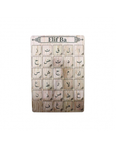 AHS41403 Ahşap Elif Ba Puzzle