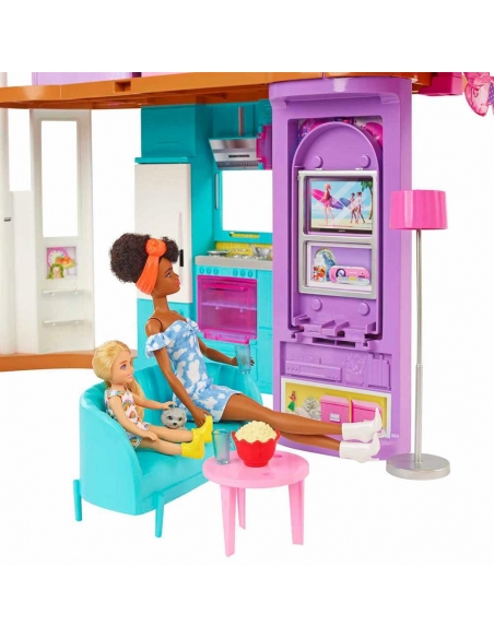 Barbie Tatil Evi Oyun Seti HCD50 Yeni