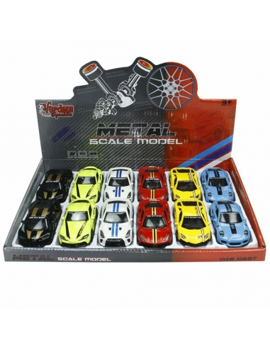 4312C ÇEKBIRAK 1:43 ŞERİTLİ METAL SPOR ARABA -VRD