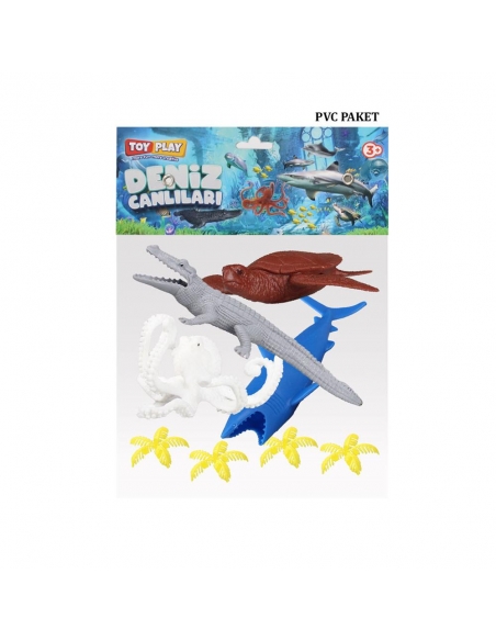 720 Toy Play 6 Parça Deniz Canlıları Figür Seti 10-20 cm