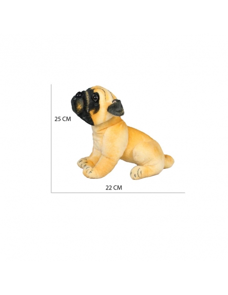 Havlayan Pug Köpek Peluş Oyuncak 25 cm