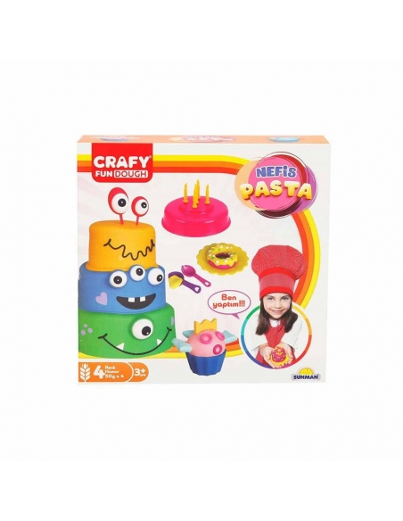 Crafy Nefis Pasta Oyun Hamur Seti 200 g 17 Parça