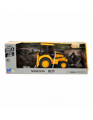 1:18 Volvo BL71 Sesli ve Işıklı Kazıcı - Yükleyici Model Araç