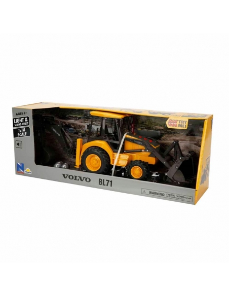 1:18 Volvo BL71 Sesli ve Işıklı Kazıcı - Yükleyici Model Araç