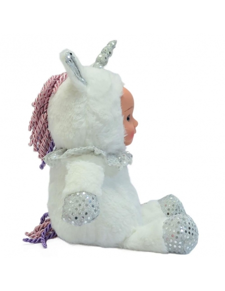 Sevimli Bebek Yüzlü Peluş Oyuncak Unicorn At 30 Cm