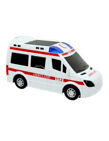 Pilli Sesli ışıklı  112 Ambulans Oyuncak