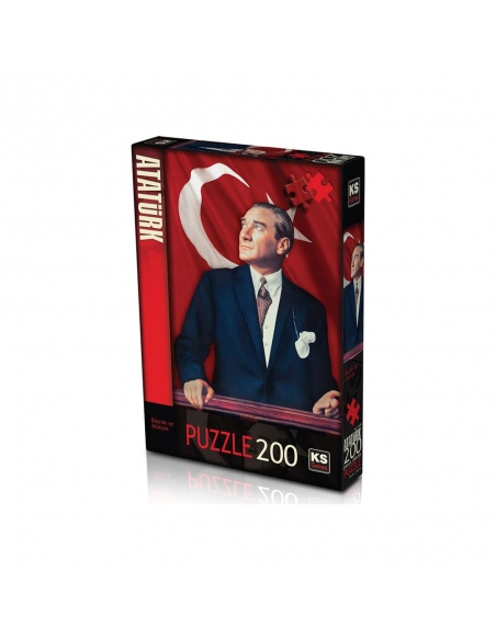 200 Parça Atatürk ve Bayrak Puzzle