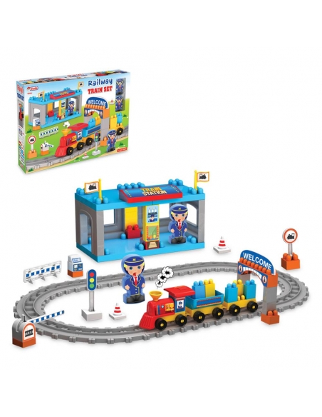 03258 Raylı Tren Set 61 Parça