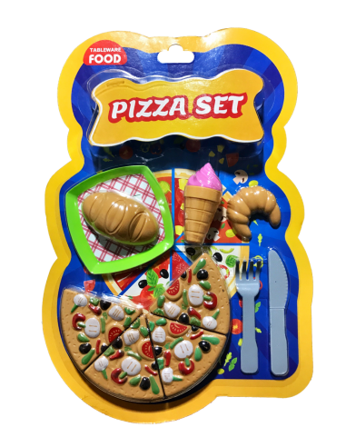 Tableware Food Küçük Pizza Seti (Kartela)