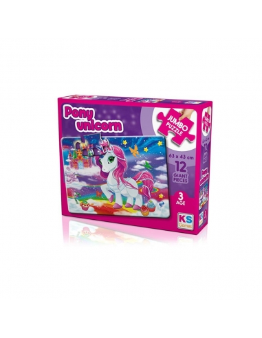 Ks Pony Unicorn Jumbo Puzzle 12 Parça JP 31007