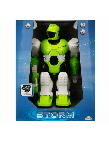 Storm Brave Sesli ve Işıklı Yürüyen Robot 25 cm