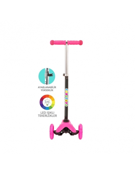 Torutoys Twist Işıklı Scooter Pembe