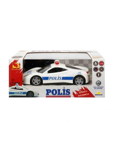 1:20 Uzaktan Kumandalı Suncon Usb Şarjlı Polis Arabası 20 cm