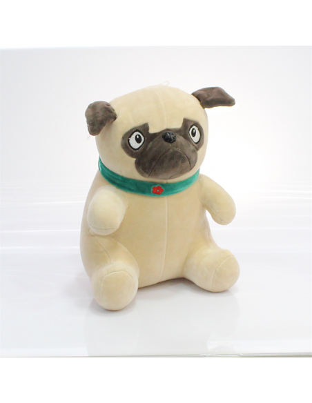 Oturan Pug Peluş Köpek 30Cm