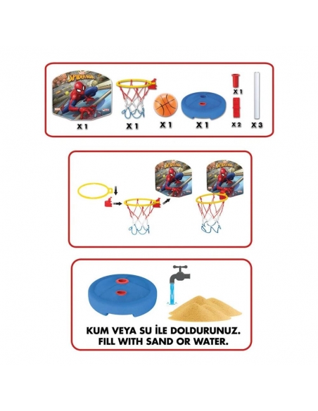 03653 Spiderman Küçük Ayaklı Basketbol Set