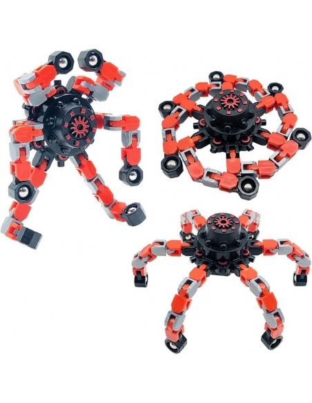 Fidget Spinners Dönüştürülebilir Zincir Robot Oyuncak 1 ADET