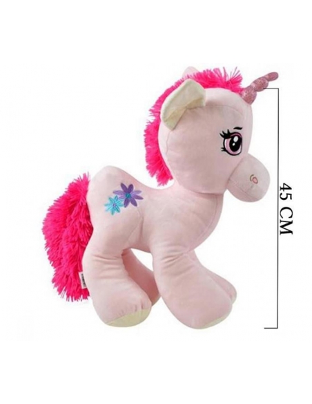 Boynuzlu Unicorn  Sevimli Peluş At 45 Cm