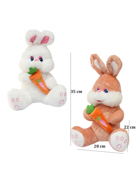 Havuçlu Tavşan Peluş Oyuncak 35 cm 1 adet