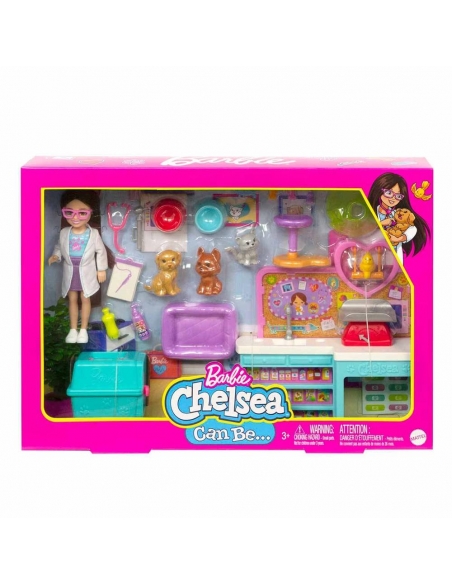 Barbie Chelsea Meslekleri Öğreniyor Veteriner Oyun Seti HGT12