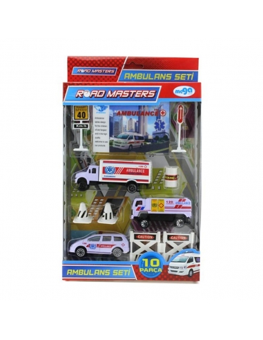 Die Cast Ambulans Seti 10 Parça