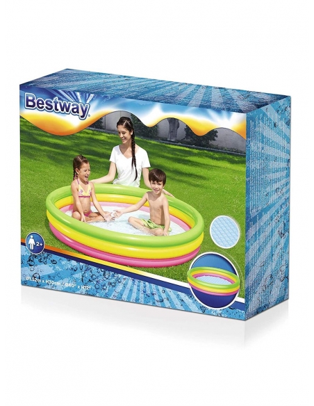 Bestway 152x30 Cm 3 Bölme Şişme Şişen Zemin Havuz